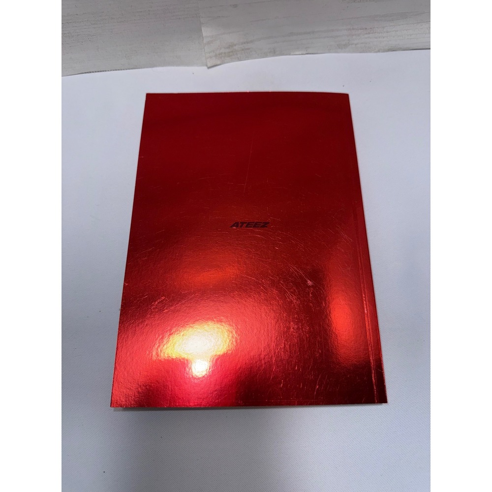 ATEEZ Golden Hour Part 1 10th Mini Album‎ Photobook Red Metallic Foil Official - Picture 2 of 6